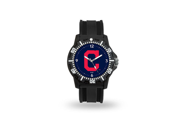 Reloj para hombre Cleveland Indians, modelo 3, con correa negra