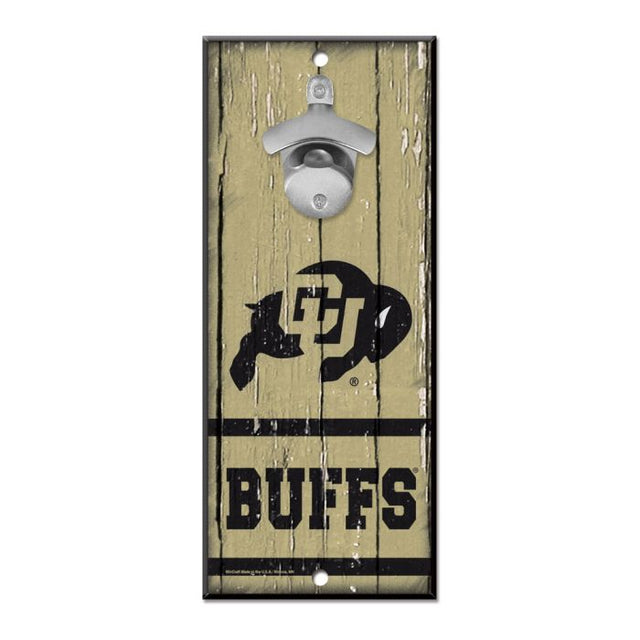 Colorado Buffaloes Bottle Opener Sign 5x11