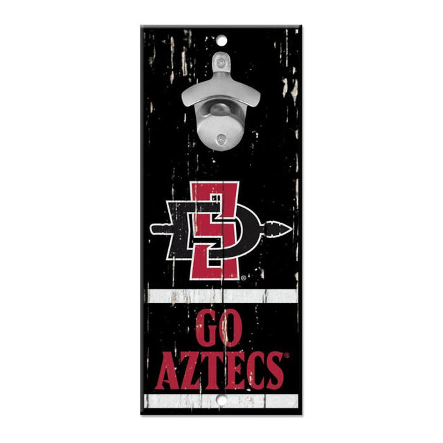 San Diego State Aztecs Bottle Opener Sign 5x11