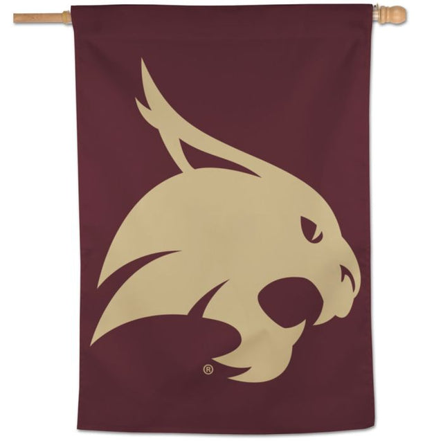 Bandera vertical de los Texas State Bobcats de 28" x 40"