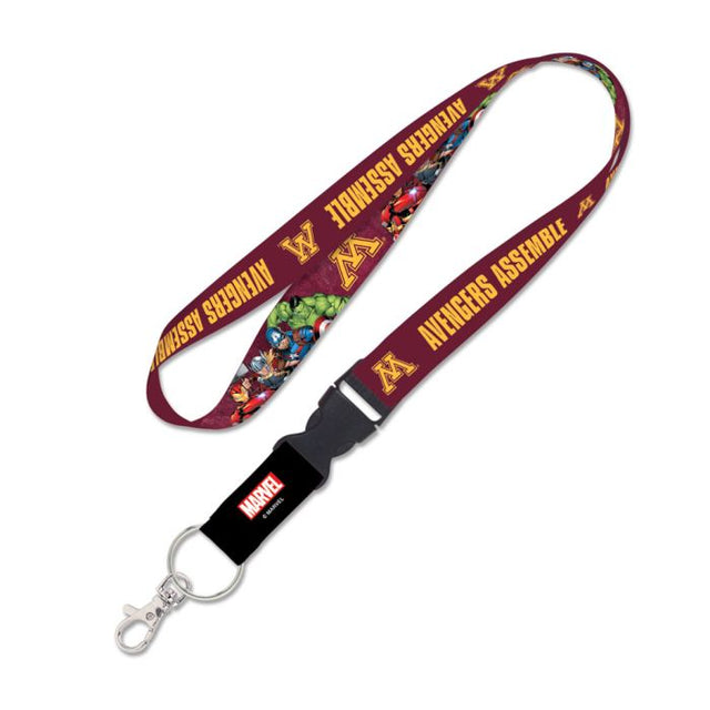 Minnesota Golden Gophers / Marvel (C) 2023 MARVEL Lanyard w/detachable buckle 1"