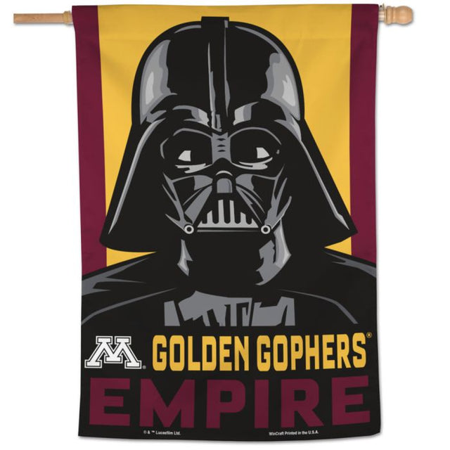 Minnesota Golden Gophers / Star Wars VADER Vertical Flag 28" x 40"