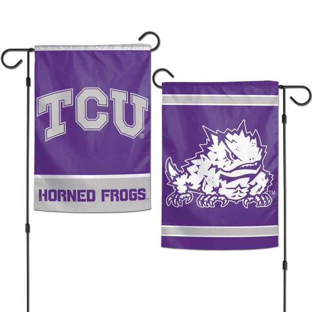 TCU Horned Frogs Garden Flags 2 sided 12.5" x 18"