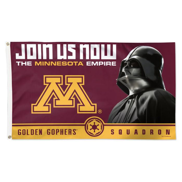 Minnesota Golden Gophers / Star Wars VADER Flag - Deluxe 3' X 5'