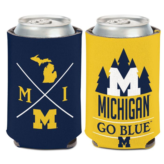 Enfriador de lata HIPSTER de Michigan Wolverines de 12 oz.