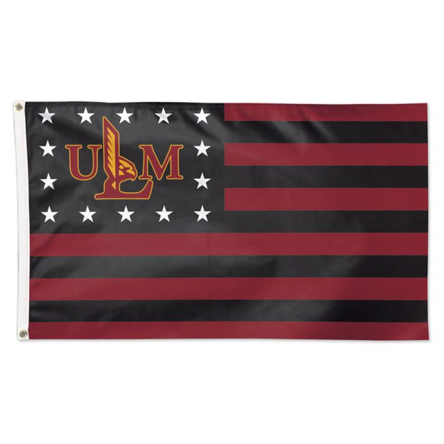 Louisiana - Monroe War Hawks / Patriotic AMERICANA Flag - Deluxe 3' X 5'