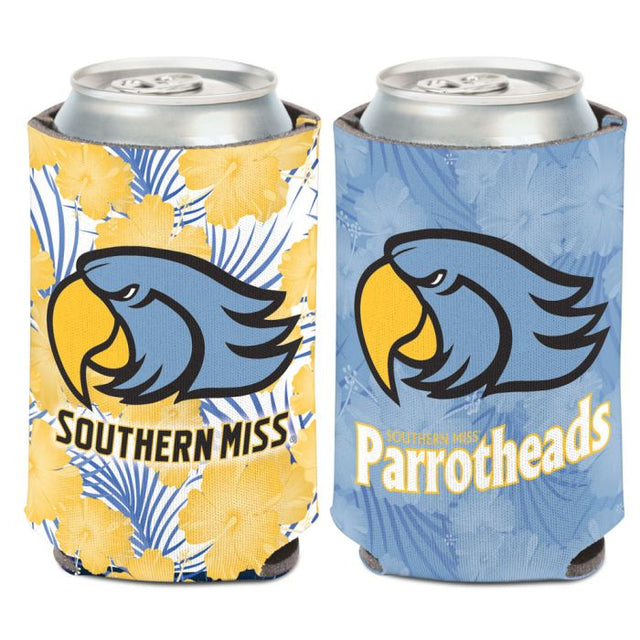 Enfriador de lata con forma de cabeza de loro del sur de Mississippi Golden Eagles de Southern Miss, 12 oz.