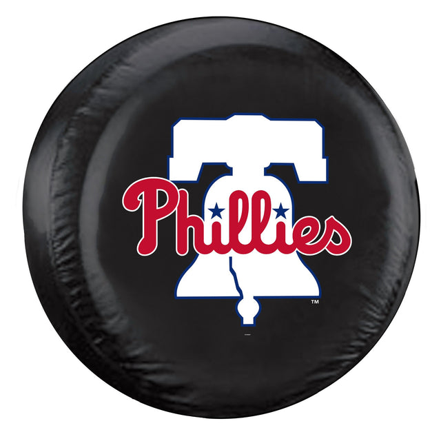 Funda para neumáticos de los Philadelphia Phillies, tamaño grande, color negro, alternativa a CO