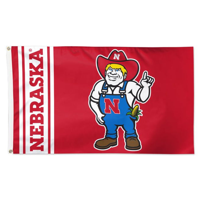 Nebraska Cornhuskers Nebraska Mascot Flag - Deluxe 3' X 5'