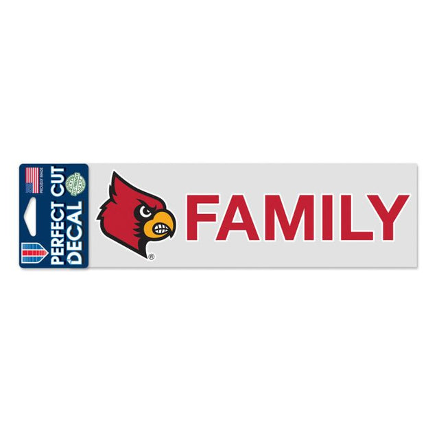 Louisville Cardinals Louisville Family Perfect Cut Decals 3" x 10"