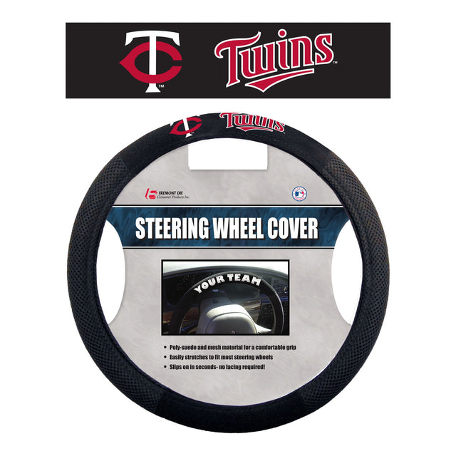 Minnesota Twins Steering Wheel Cover Mesh Style CO