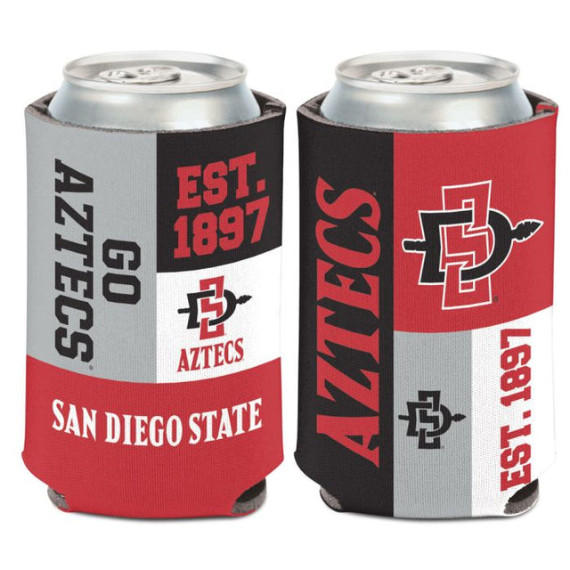 Enfriador de latas COLOR BLOCK de San Diego State Aztecs, 12 oz.