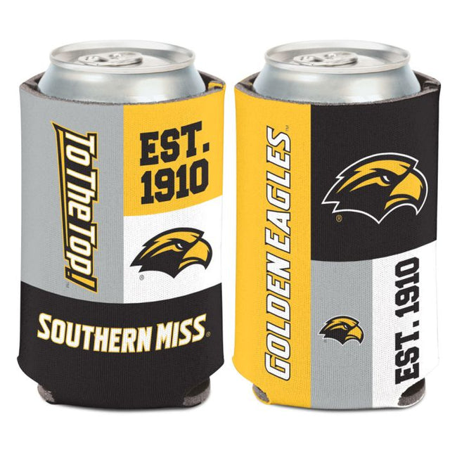 Enfriador de latas COLOR BLOCK de Southern Miss Golden Eagles, 12 oz.