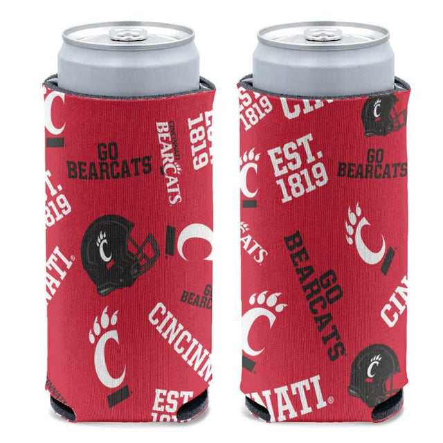 Enfriador de latas delgado de 12 oz de Cincinnati Bearcats