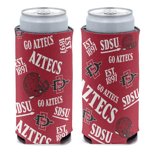 Enfriador de latas delgado de 12 oz de San Diego State Aztecs