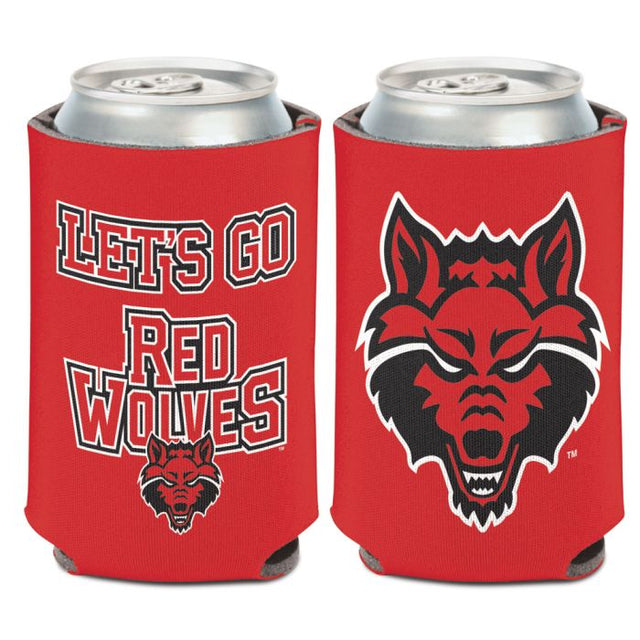 Enfriador de lata con LEMA de Arkansas State Red Wolves, 12 oz.