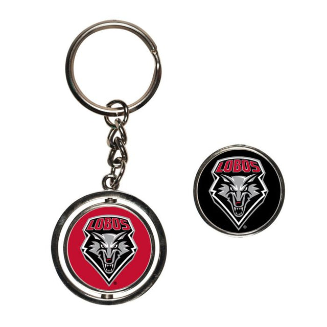 New Mexico Lobos Spinner Key Ring