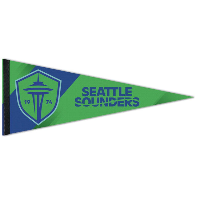 Banderín de los Seattle Sounders de 12 x 30 cm, estilo premium