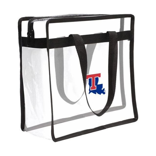 Bolsa de mano transparente de los Louisiana Tech Bulldogs