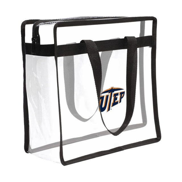 Bolsa de mano transparente de los mineros de UTEP