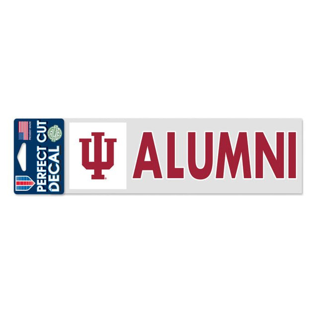 Indiana Hoosiers Indiana Alumni Perfect Cut Decals 3" x 10"