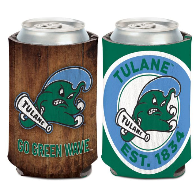 Enfriador de latas Tulane Green Wave EVOLUTION de 12 oz.