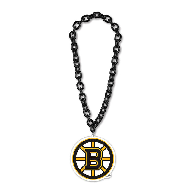 Collar con cadena de gran fanático de los Boston Bruins