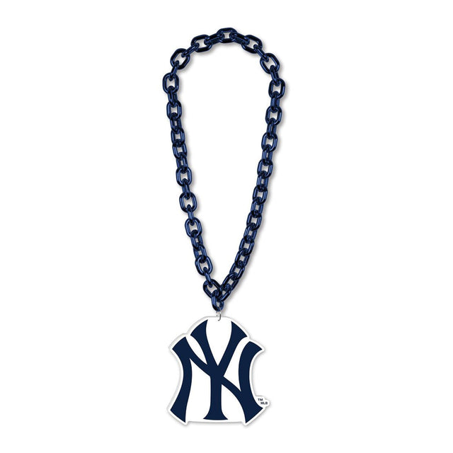 Collar de los Yankees de Nueva York con cadena de gran fan