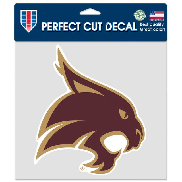 Texas State Bobcats Perfect Cut Color Decal 8" x 8"