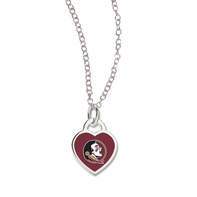 Collar de los Florida State Seminoles con corazón en 3D