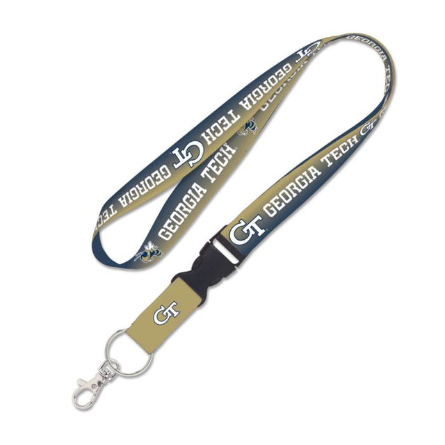 Georgia Tech Yellow Jackets Lanyard w/detachable buckle 1"