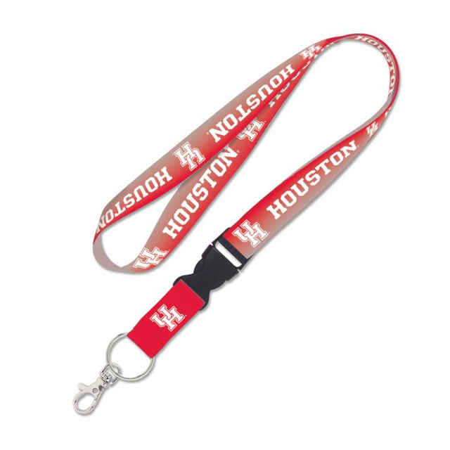 Houston Cougars GRADIENT Lanyard w/detachable buckle 1"