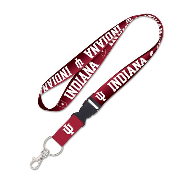 Indiana Hoosiers Lanyard w/detachable buckle 1"