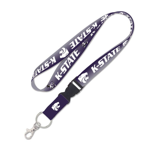 Kansas State Wildcats GRADIENT Lanyard w/detachable buckle 1"