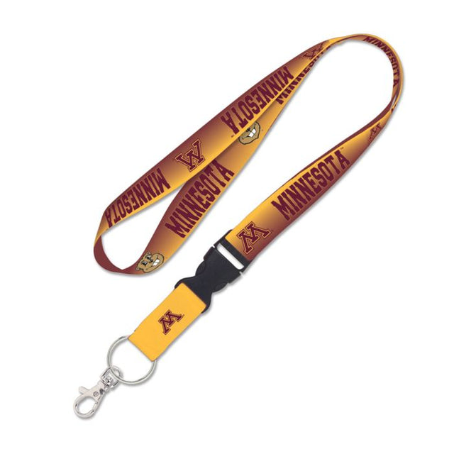 Cordón de los Minnesota Golden Gophers con hebilla desmontable de 1"