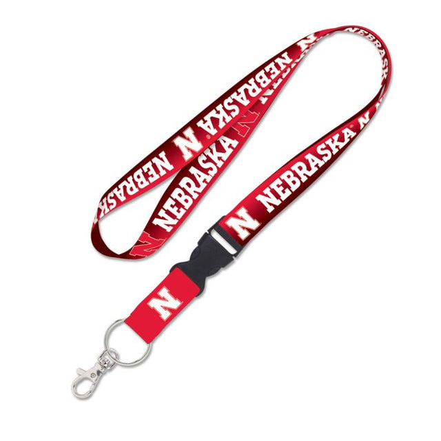 Nebraska Cornhuskers Lanyard w/detachable buckle 1"