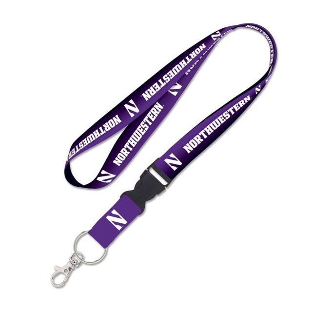 Northwestern Wildcats Lanyard w/detachable buckle 1"