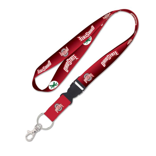 Cordón de los Ohio State Buckeyes con hebilla desmontable de 1"