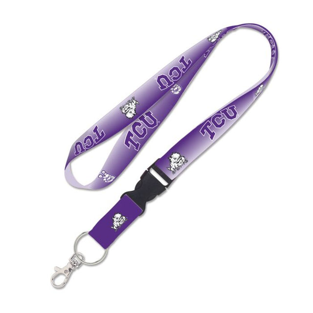 TCU Horned Frogs GRADIENT Lanyard w/detachable buckle 1"