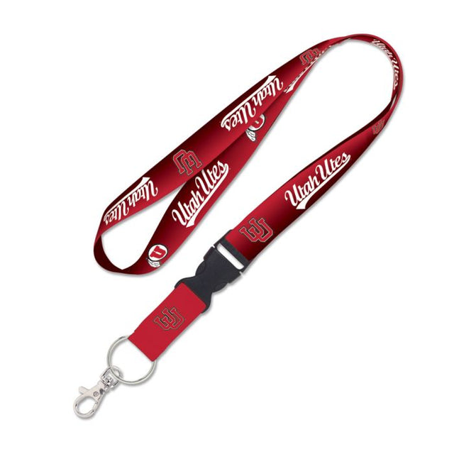 Utah Utes GRADIENT Lanyard w/detachable buckle 1"