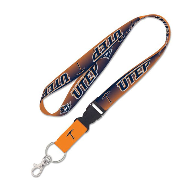 UTEP Miners GRADIENT 挂绳，带可拆卸扣，1 英寸