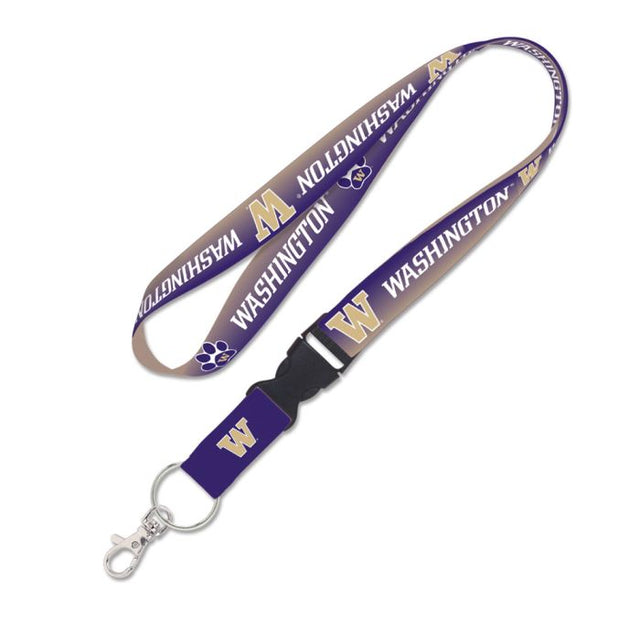 Washington Huskies GRADIENT Lanyard w/detachable buckle 1"