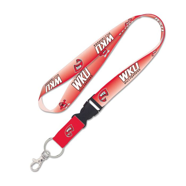 Western Kentucky Hilltoppers GRADIENT Lanyard w/detachable buckle 1"