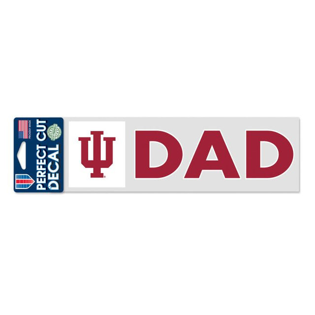 Indiana Hoosiers Indiana Dad Perfect Cut Decals 3" x 10"