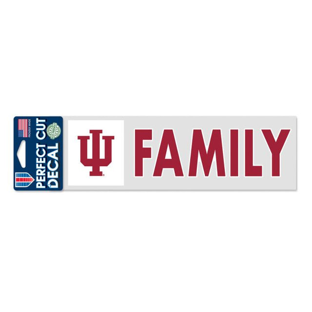 Indiana Hoosiers Indiana Family Perfect Cut Decals 3" x 10"