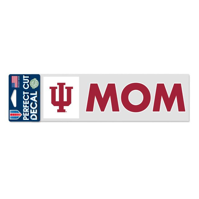 Indiana Hoosiers Indiana Mom Perfect Cut Decals 3" x 10"