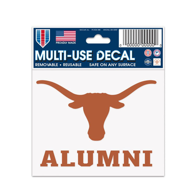 Calcomanía de Texas Longhorns de 3 x 4, diseño multiusos para exalumnos