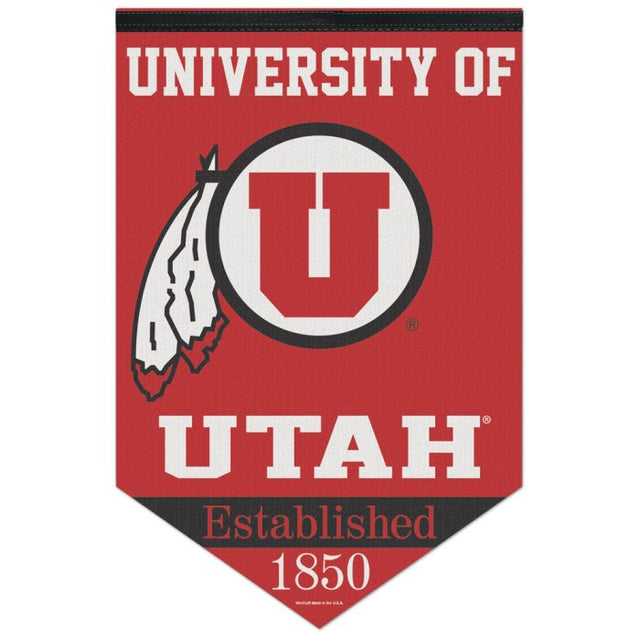 Utah Utes Premium Felt Banner 17" x 26"