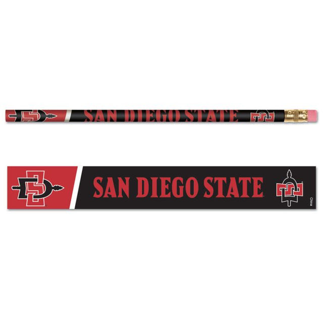 Paquete de 6 lápices de San Diego State Aztecs