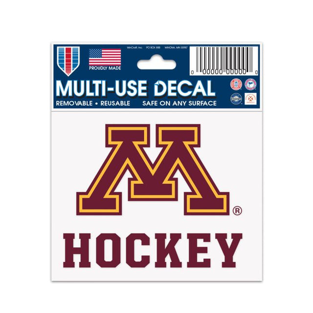 Minnesota Golden Gophers Multi-Use Decal 3" x 4"